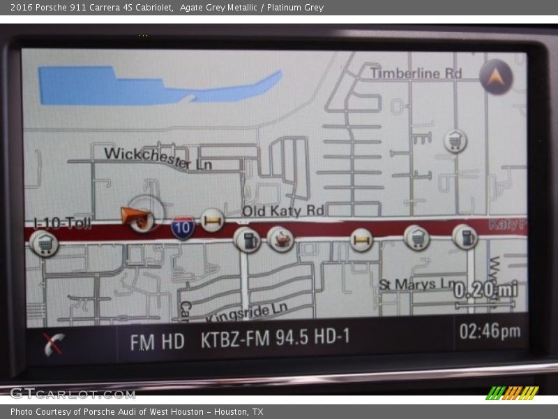 Navigation of 2016 911 Carrera 4S Cabriolet