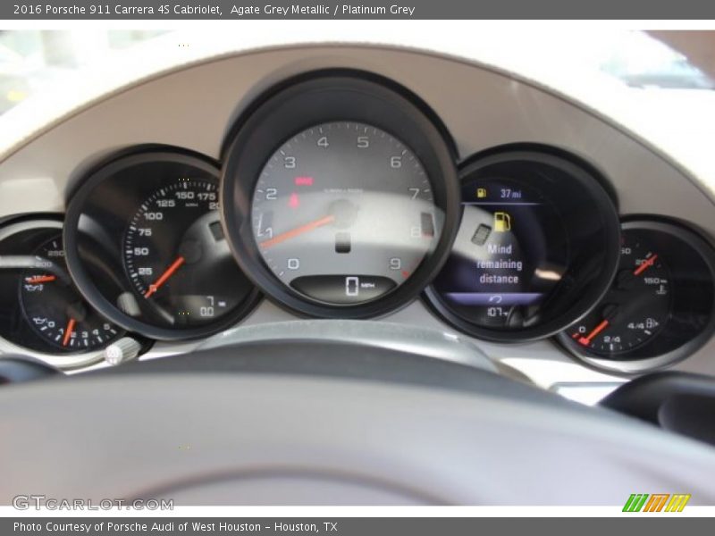  2016 911 Carrera 4S Cabriolet Carrera 4S Cabriolet Gauges
