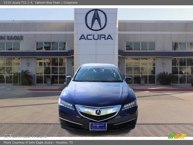 Fathom Blue Pearl / Graystone 2015 Acura TLX 2.4