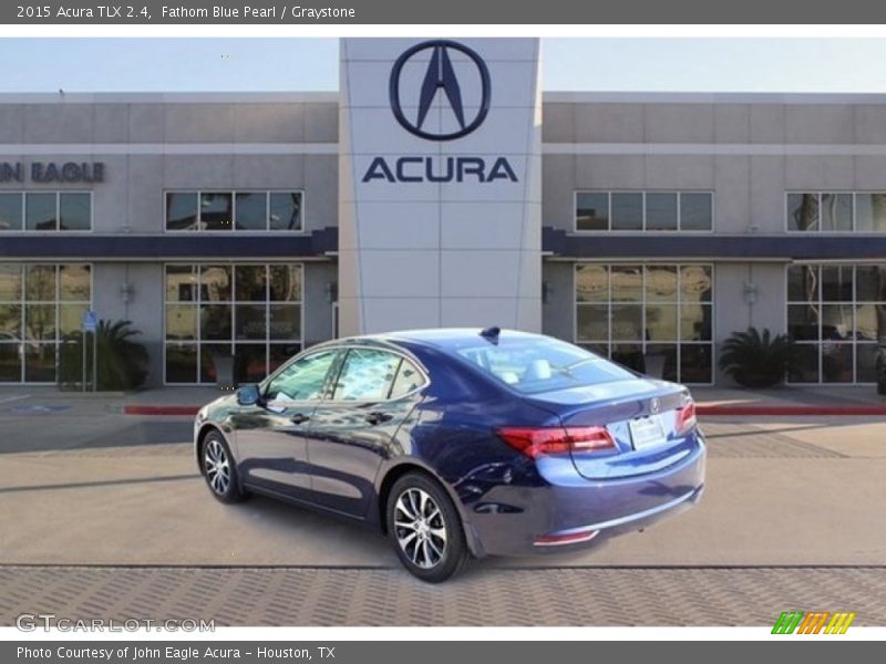 Fathom Blue Pearl / Graystone 2015 Acura TLX 2.4