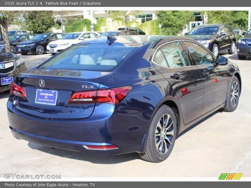 Fathom Blue Pearl / Graystone 2015 Acura TLX 2.4