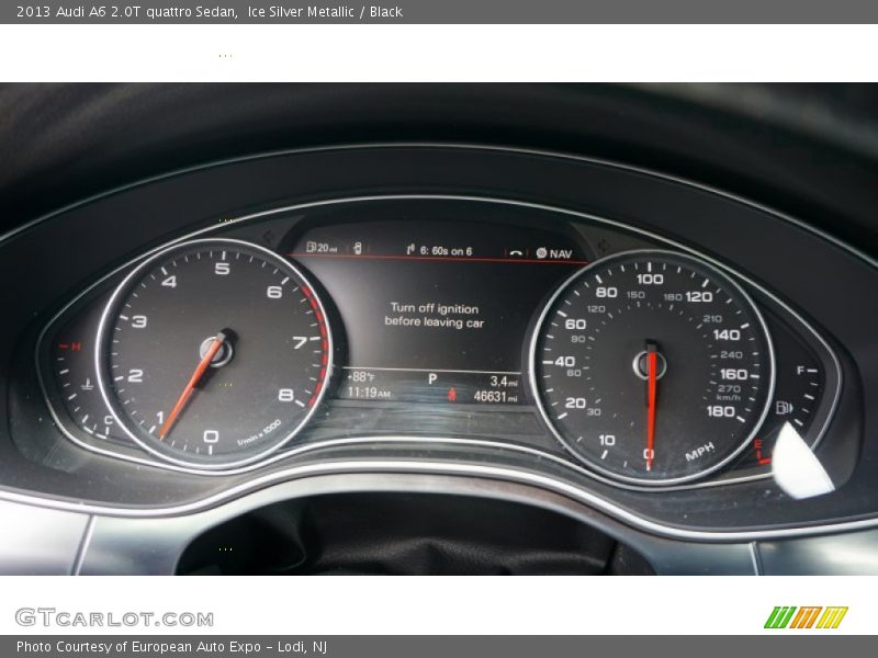 Ice Silver Metallic / Black 2013 Audi A6 2.0T quattro Sedan