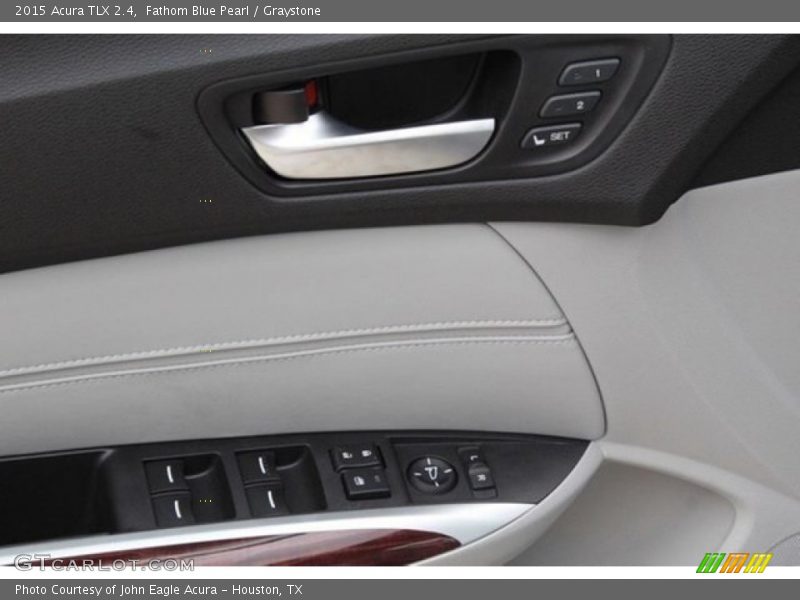 Fathom Blue Pearl / Graystone 2015 Acura TLX 2.4
