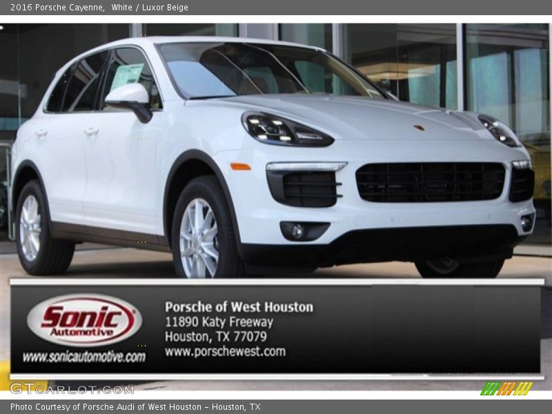 White / Luxor Beige 2016 Porsche Cayenne