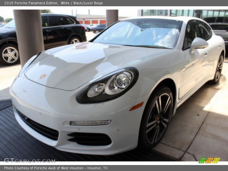White / Black/Luxor Beige 2016 Porsche Panamera Edition