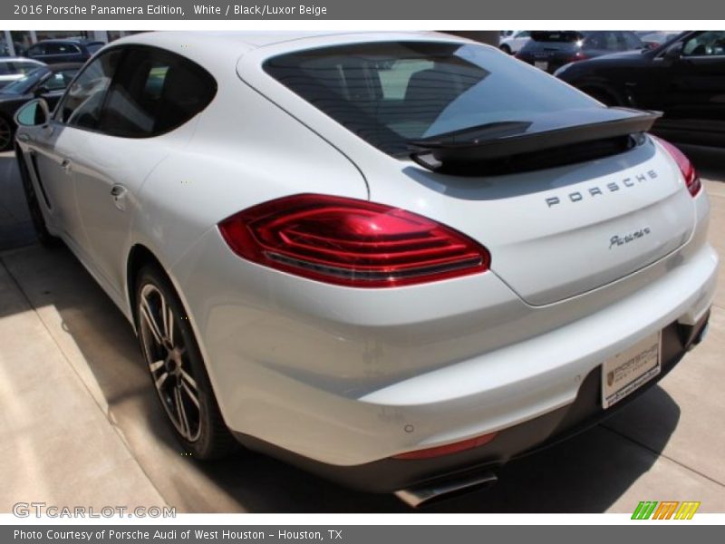 White / Black/Luxor Beige 2016 Porsche Panamera Edition