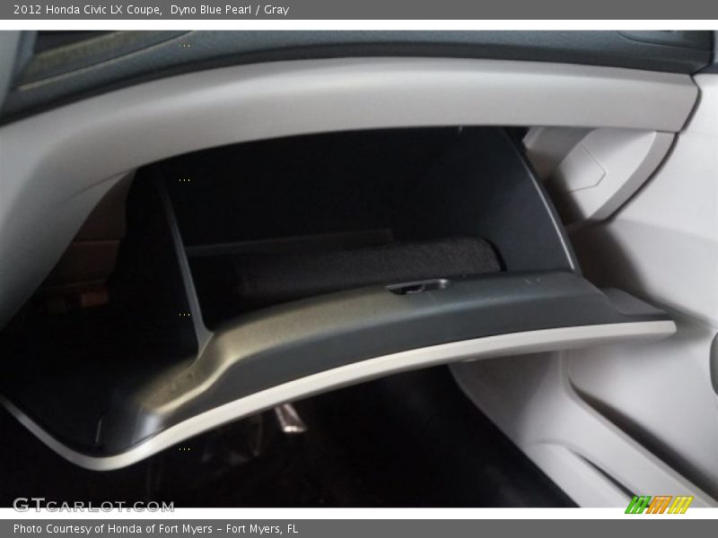 Dyno Blue Pearl / Gray 2012 Honda Civic LX Coupe