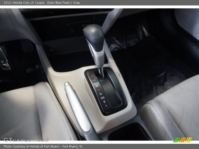 Dyno Blue Pearl / Gray 2012 Honda Civic LX Coupe