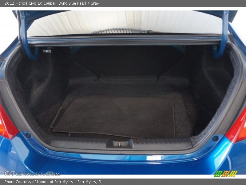 Dyno Blue Pearl / Gray 2012 Honda Civic LX Coupe