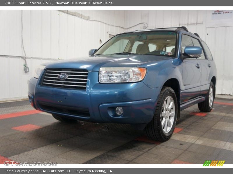 Newport Blue Pearl / Desert Beige 2008 Subaru Forester 2.5 X