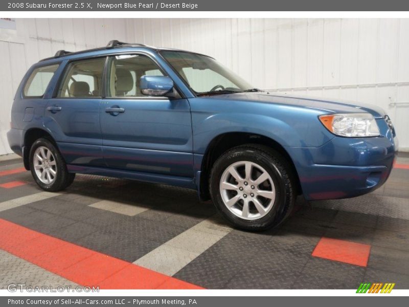 Newport Blue Pearl / Desert Beige 2008 Subaru Forester 2.5 X