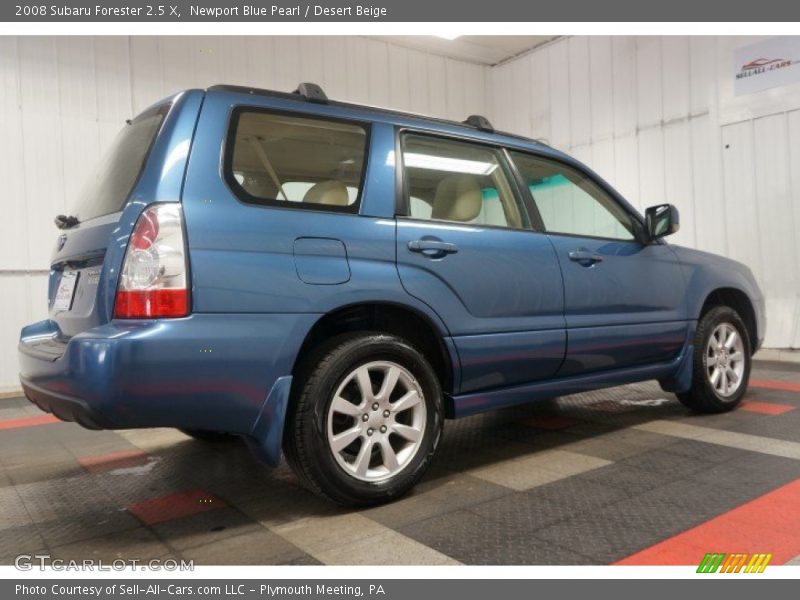 Newport Blue Pearl / Desert Beige 2008 Subaru Forester 2.5 X