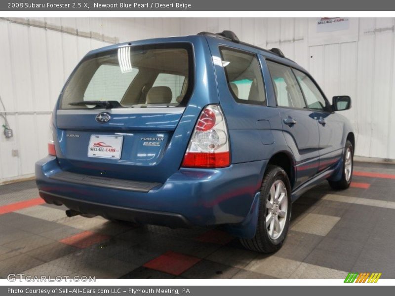 Newport Blue Pearl / Desert Beige 2008 Subaru Forester 2.5 X
