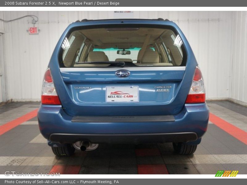 Newport Blue Pearl / Desert Beige 2008 Subaru Forester 2.5 X