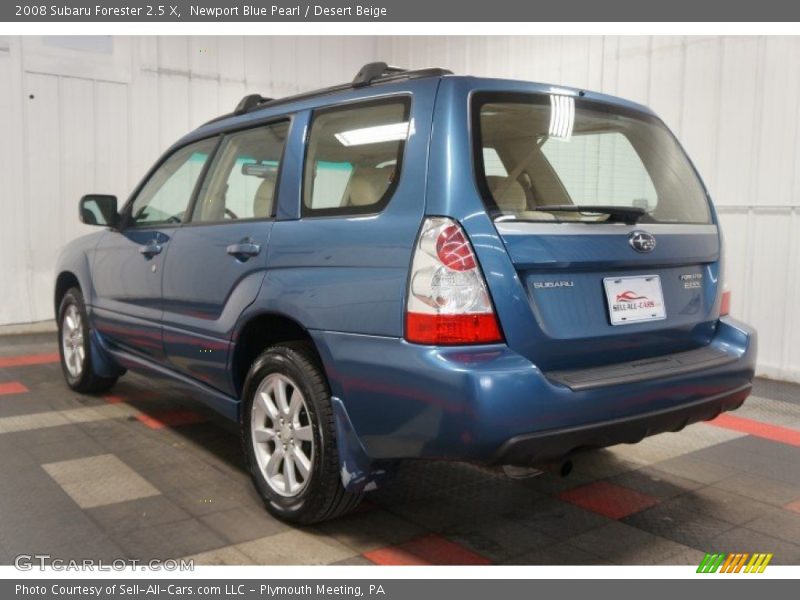 Newport Blue Pearl / Desert Beige 2008 Subaru Forester 2.5 X