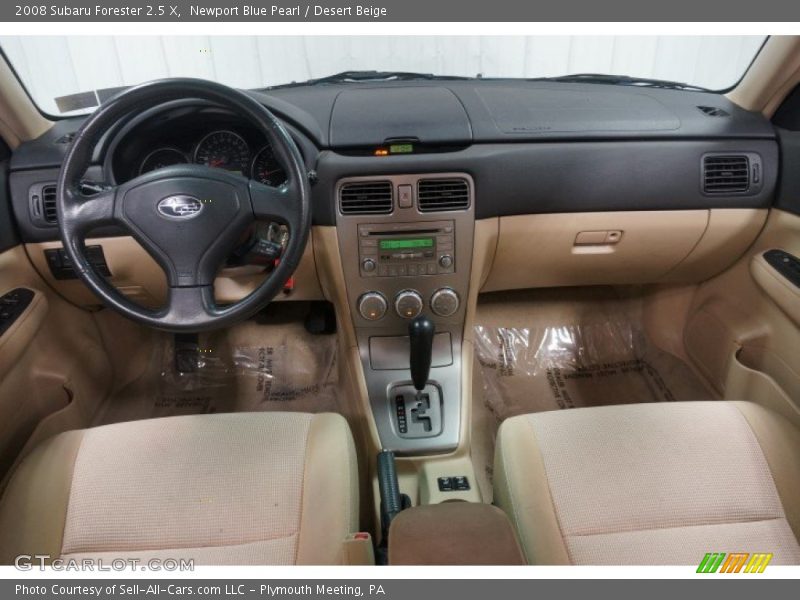 Newport Blue Pearl / Desert Beige 2008 Subaru Forester 2.5 X