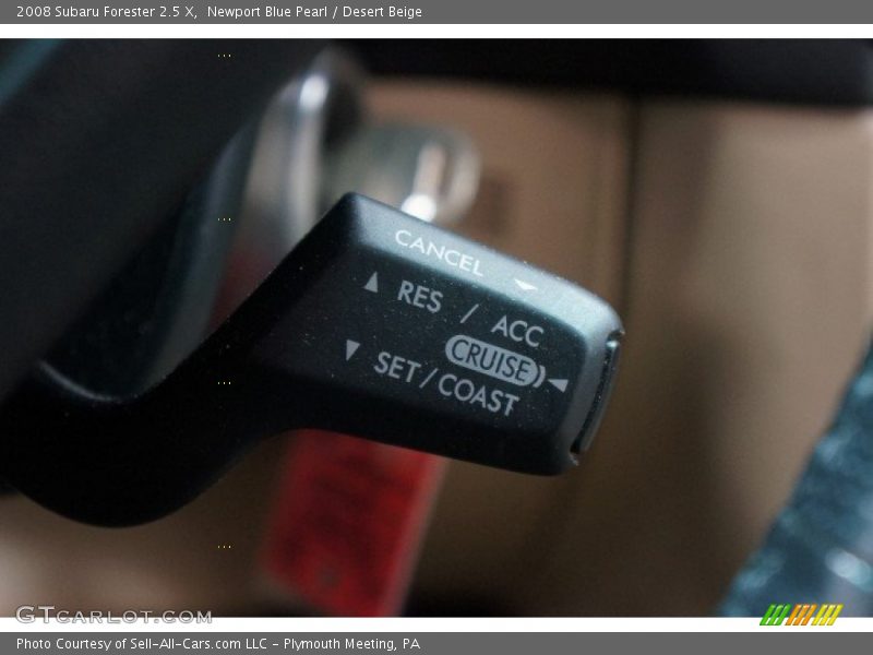 Newport Blue Pearl / Desert Beige 2008 Subaru Forester 2.5 X