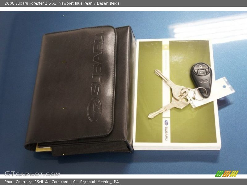 Newport Blue Pearl / Desert Beige 2008 Subaru Forester 2.5 X