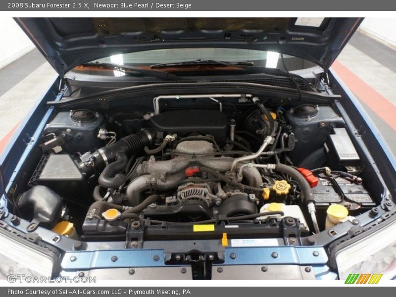 Newport Blue Pearl / Desert Beige 2008 Subaru Forester 2.5 X