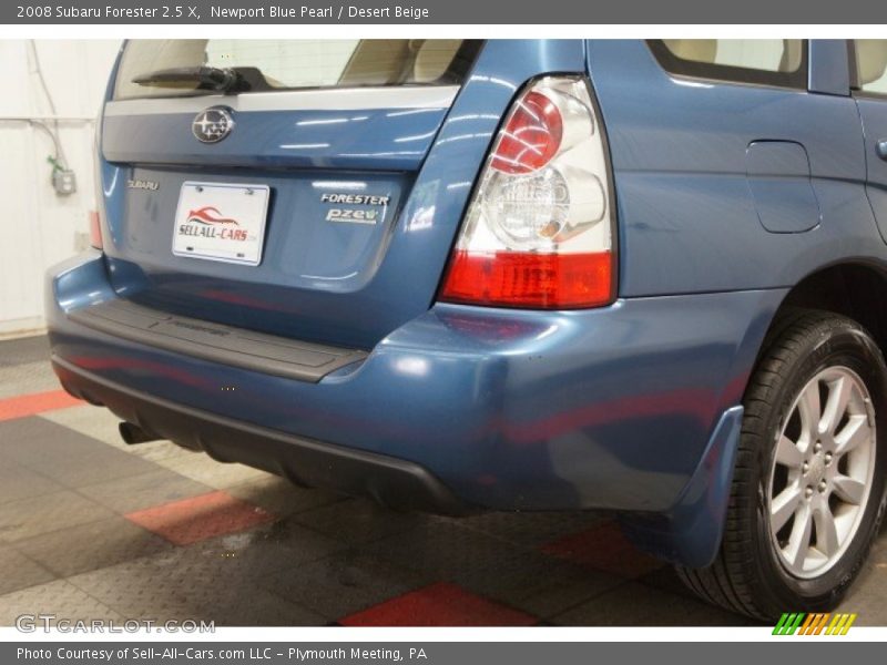 Newport Blue Pearl / Desert Beige 2008 Subaru Forester 2.5 X