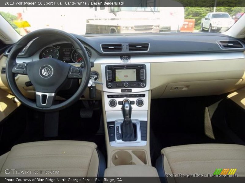 Candy White / Desert Beige/Black 2013 Volkswagen CC Sport Plus