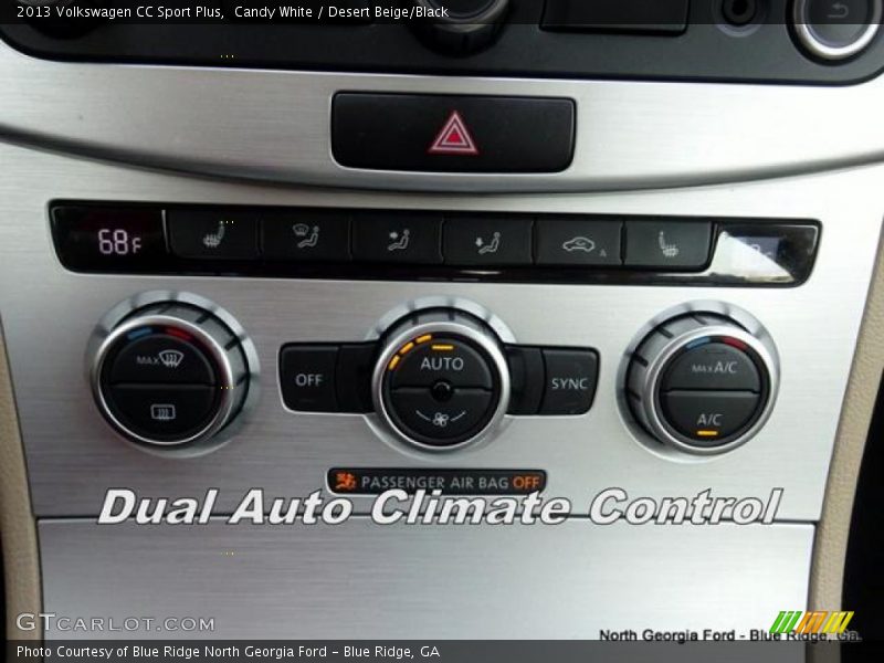 Candy White / Desert Beige/Black 2013 Volkswagen CC Sport Plus