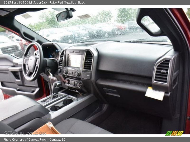 Ruby Red Metallic / Black 2015 Ford F150 XLT SuperCab