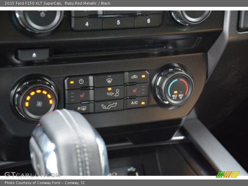 Ruby Red Metallic / Black 2015 Ford F150 XLT SuperCab