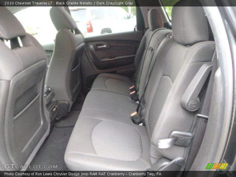 Black Granite Metallic / Dark Gray/Light Gray 2010 Chevrolet Traverse LT