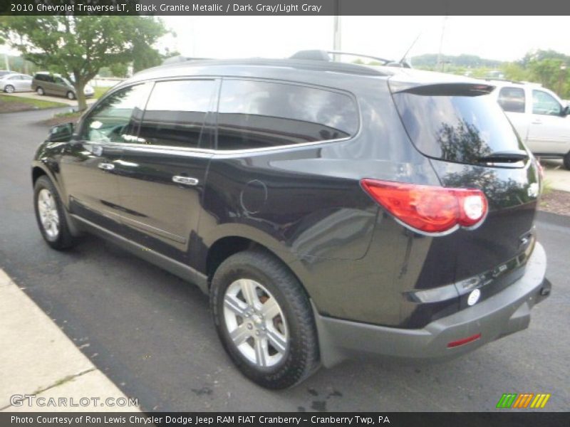Black Granite Metallic / Dark Gray/Light Gray 2010 Chevrolet Traverse LT