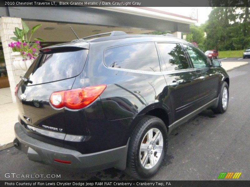 Black Granite Metallic / Dark Gray/Light Gray 2010 Chevrolet Traverse LT