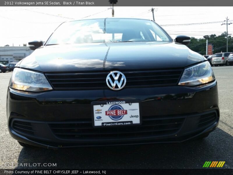 Black / Titan Black 2012 Volkswagen Jetta SE Sedan