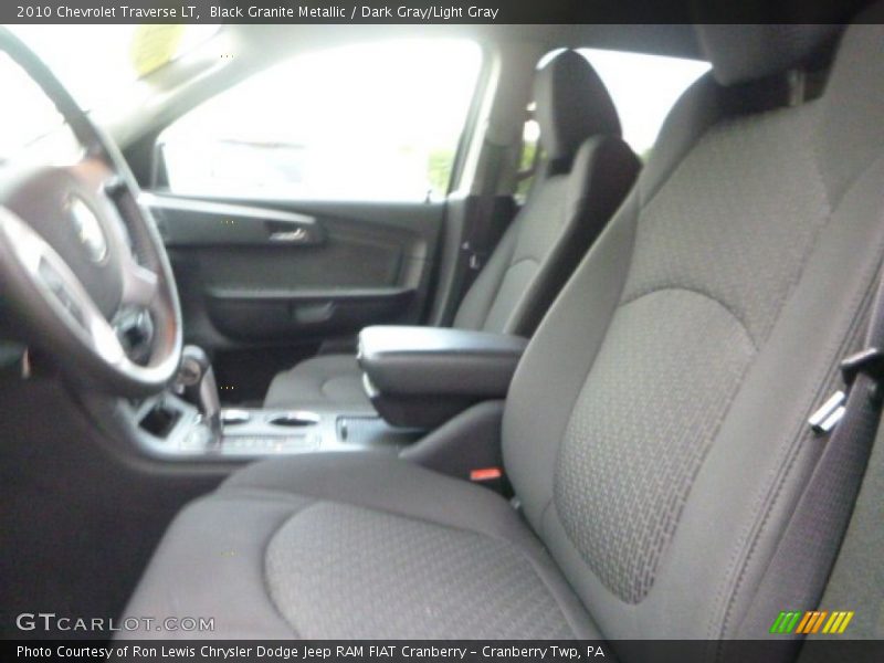 Black Granite Metallic / Dark Gray/Light Gray 2010 Chevrolet Traverse LT