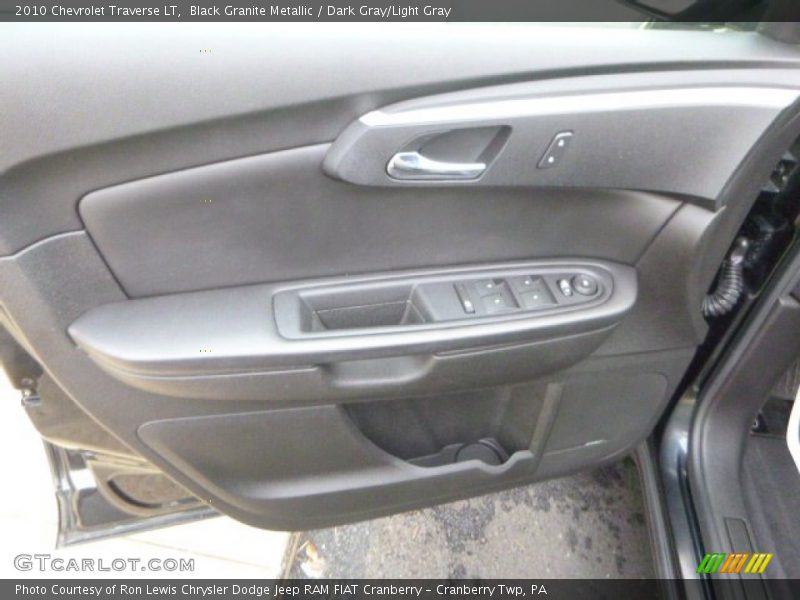 Black Granite Metallic / Dark Gray/Light Gray 2010 Chevrolet Traverse LT