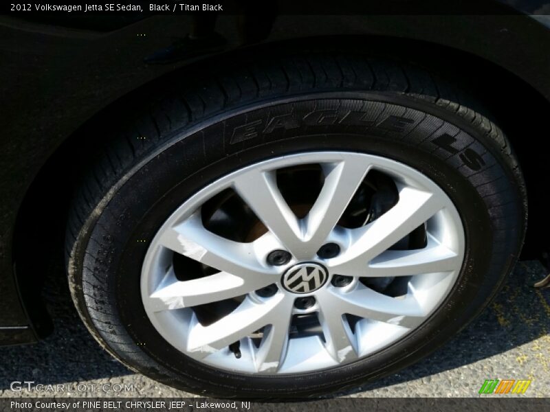 Black / Titan Black 2012 Volkswagen Jetta SE Sedan