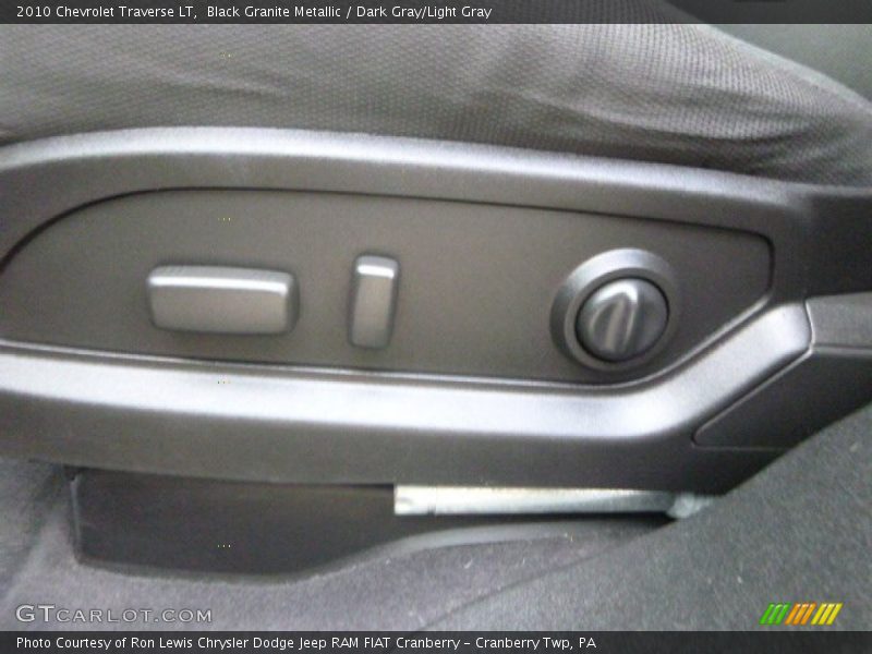 Black Granite Metallic / Dark Gray/Light Gray 2010 Chevrolet Traverse LT