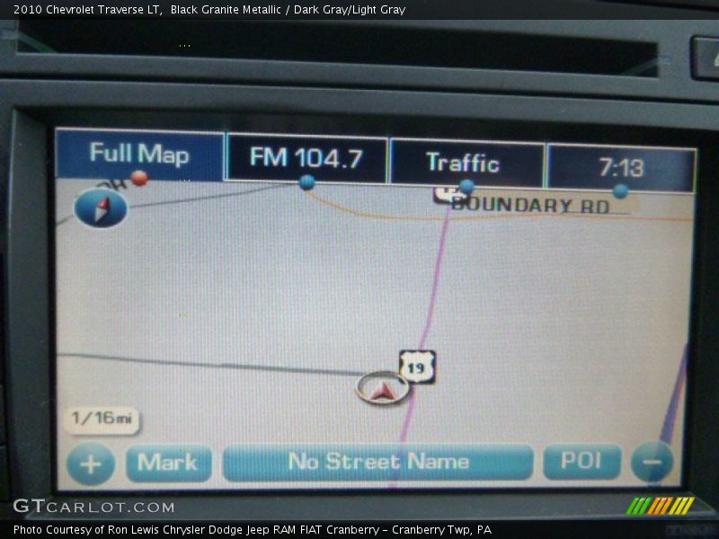 Black Granite Metallic / Dark Gray/Light Gray 2010 Chevrolet Traverse LT
