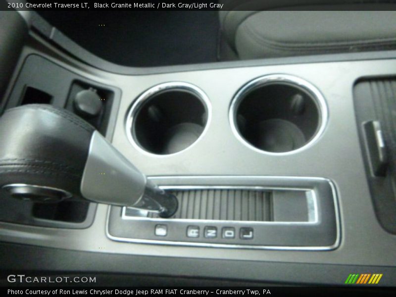Black Granite Metallic / Dark Gray/Light Gray 2010 Chevrolet Traverse LT