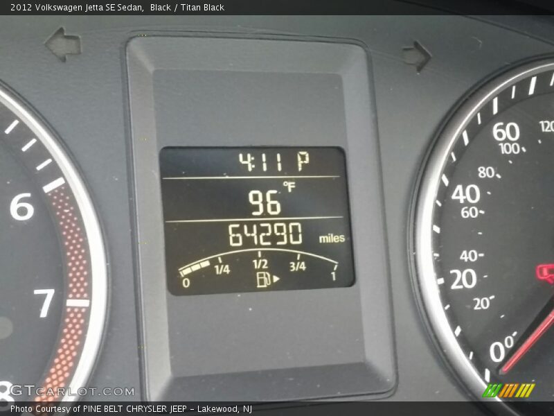 Black / Titan Black 2012 Volkswagen Jetta SE Sedan