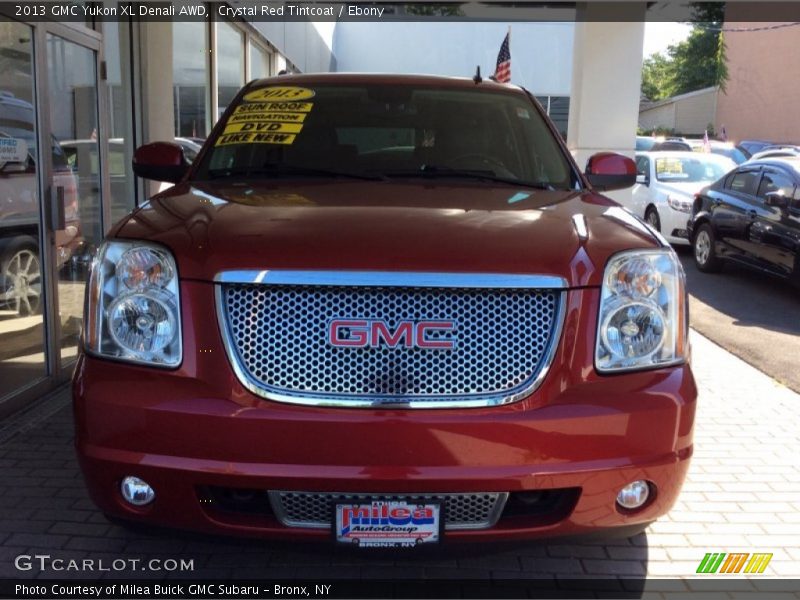 Crystal Red Tintcoat / Ebony 2013 GMC Yukon XL Denali AWD