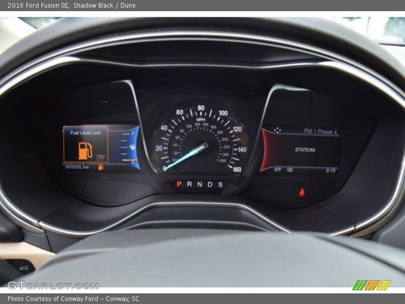 Shadow Black / Dune 2016 Ford Fusion SE