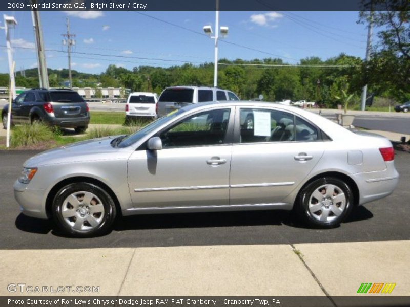 Bright Silver / Gray 2009 Hyundai Sonata GLS