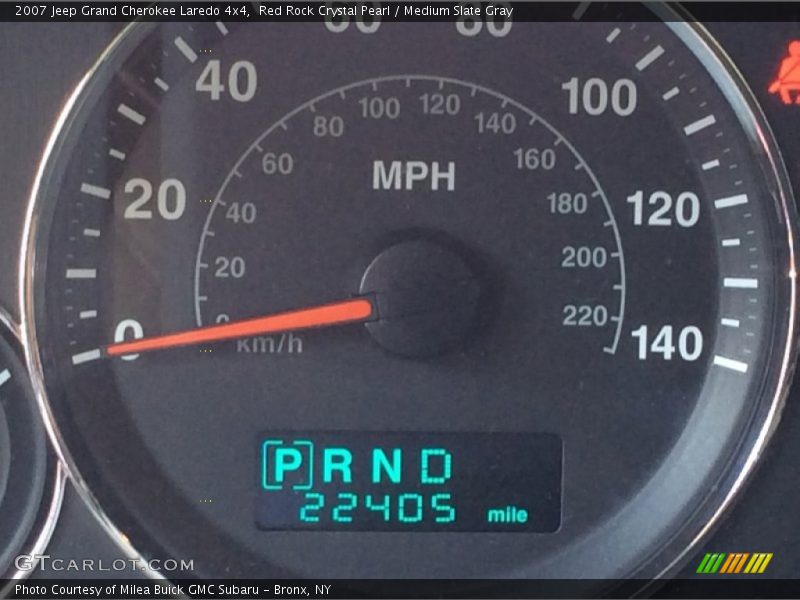 Red Rock Crystal Pearl / Medium Slate Gray 2007 Jeep Grand Cherokee Laredo 4x4
