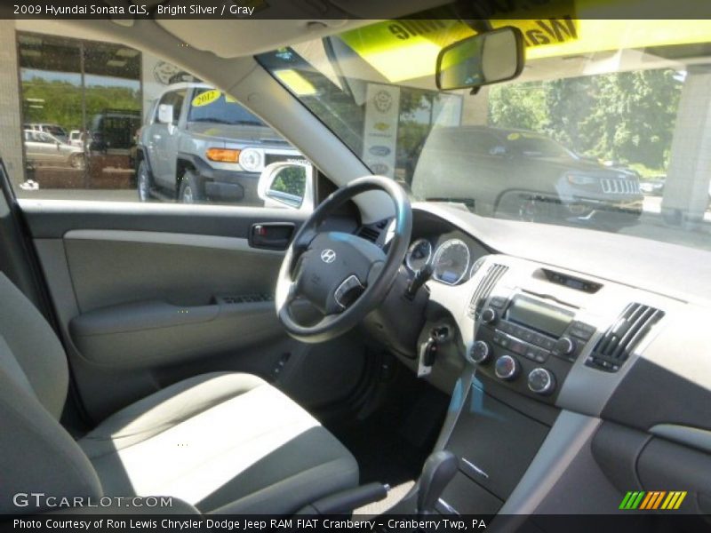 Bright Silver / Gray 2009 Hyundai Sonata GLS