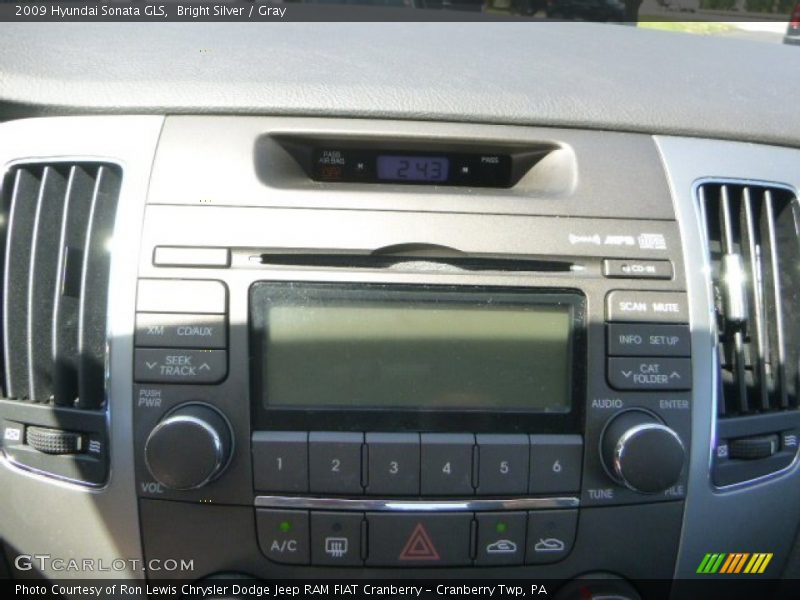Bright Silver / Gray 2009 Hyundai Sonata GLS