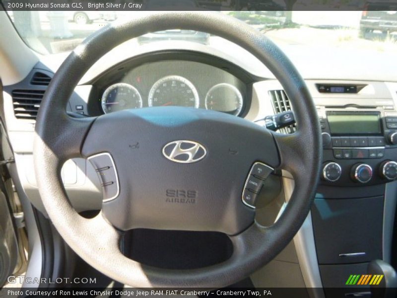 Bright Silver / Gray 2009 Hyundai Sonata GLS