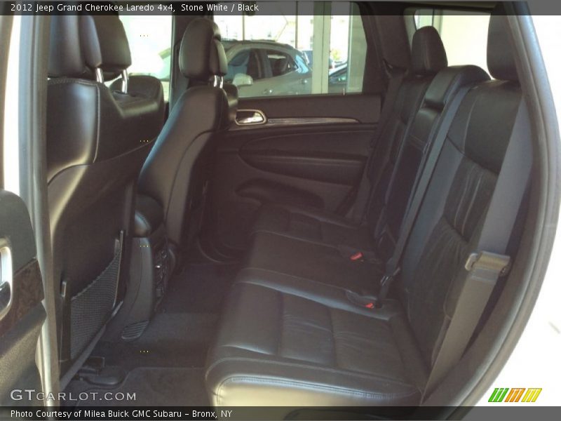 Stone White / Black 2012 Jeep Grand Cherokee Laredo 4x4