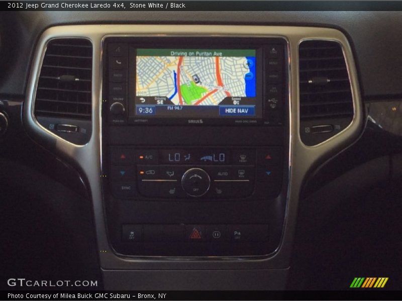 Stone White / Black 2012 Jeep Grand Cherokee Laredo 4x4