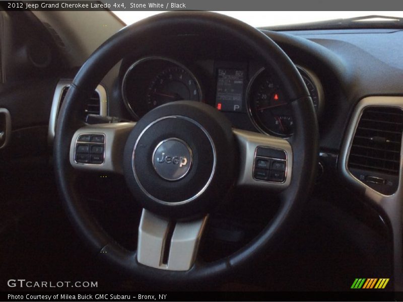 Stone White / Black 2012 Jeep Grand Cherokee Laredo 4x4