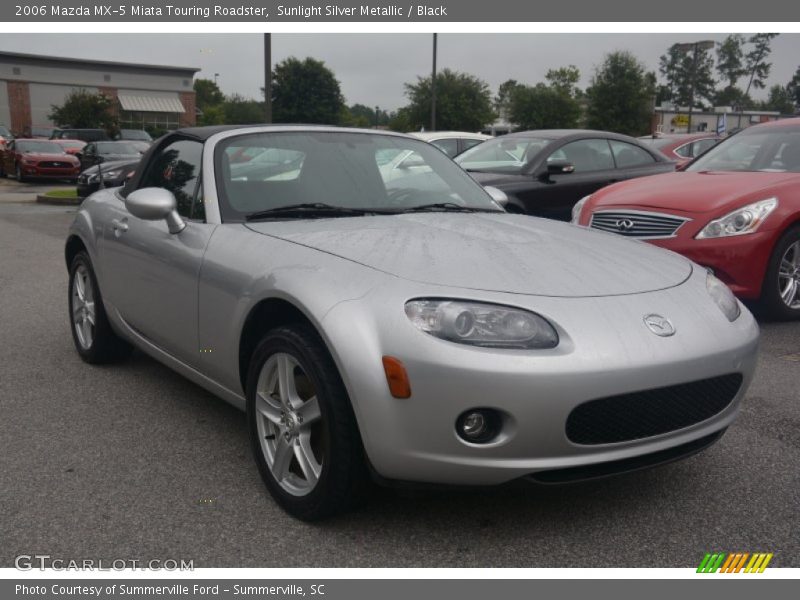 Sunlight Silver Metallic / Black 2006 Mazda MX-5 Miata Touring Roadster